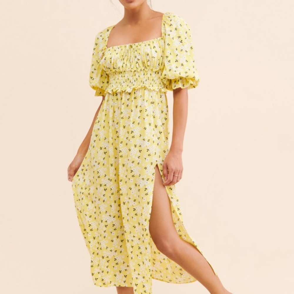 For Love and Lemons Chrysanthemum Midi Dress